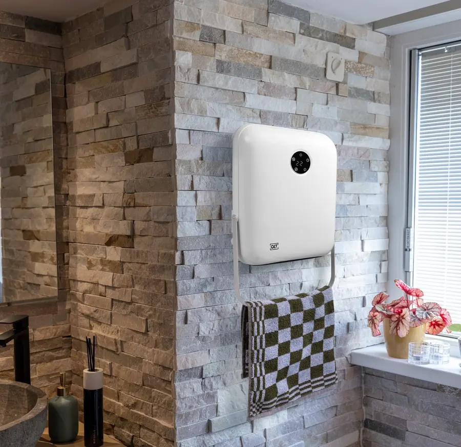 Badkamerverwarming met handdoekrek