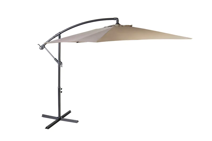 Zweefparasol Ø 3 meter, taupe of zwart